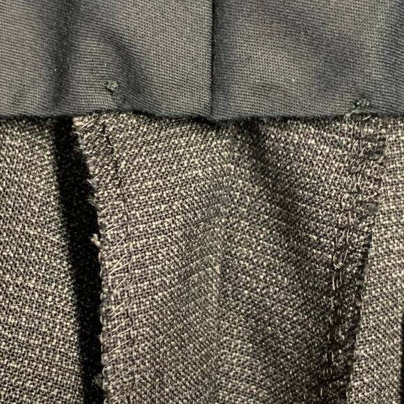 CALVIN KLEIN COLLECTION Size 32 Charcoal Grid Wool Flat Front Dress Pants - Picture 8 of 8